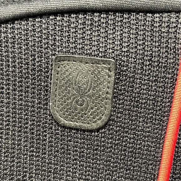 Women’s Spyder Fleece Active full zip jacket black red style 182435 size Medium - Picture 3 of 16